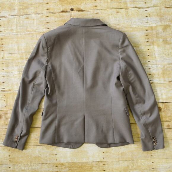 THEORY Gray Wool Blend Blazer Jacket - Picture 5 of 8